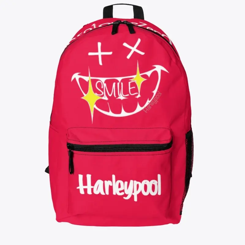 Harleypool Backpack (White Print)